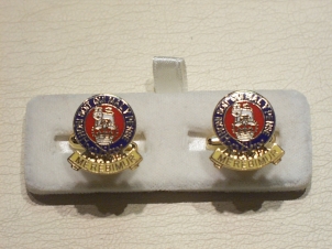 15th/19th Hussars enamelled cufflinks - Click Image to Close